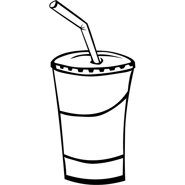 Soda drink vector drawing Free SVG