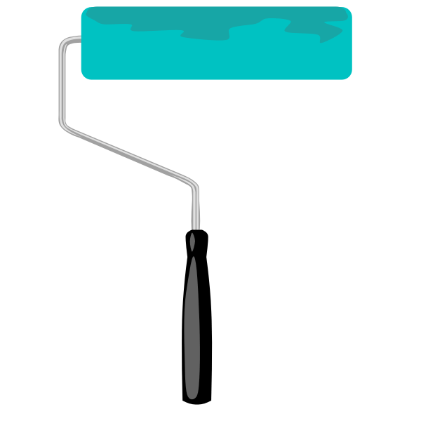 Paint roller vector graphic Free SVG