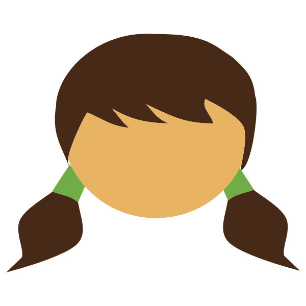 Girls Head Free SVG