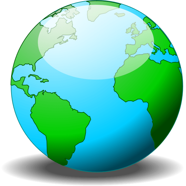 A simple vector globe Free SVG
