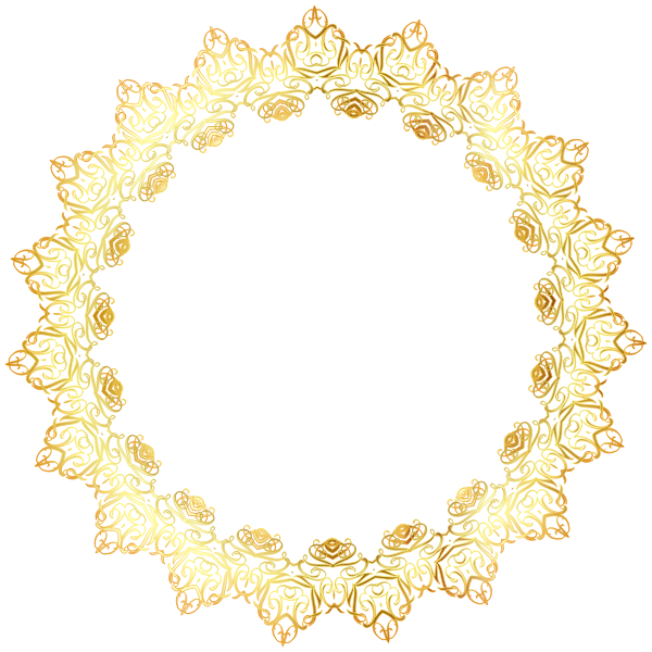 Gold Abstract Elegant Frame No Background Free SVG