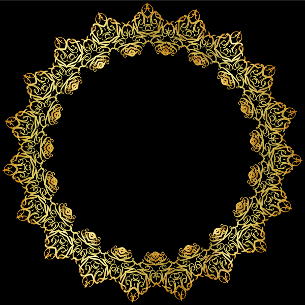 Gold Abstract Elegant Frame Free SVG