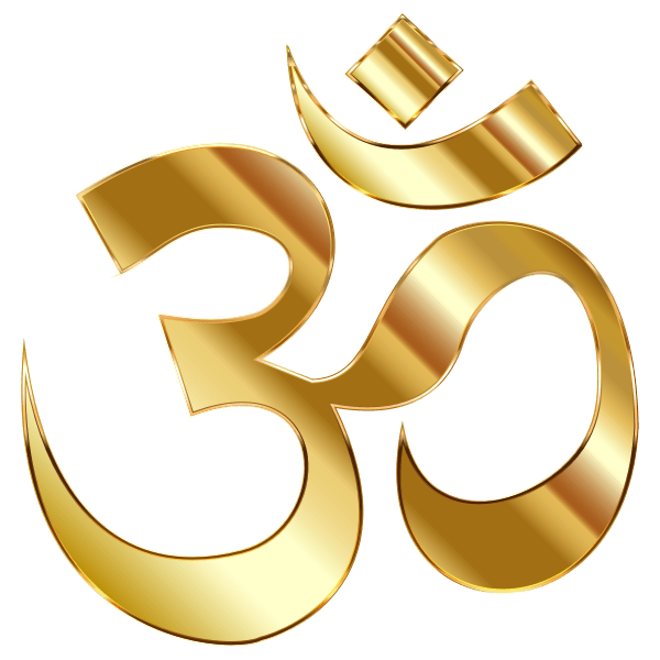 Golden Om Symbol No Background Free SVG