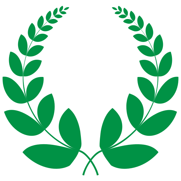 Green Laurel Wreath Free SVG