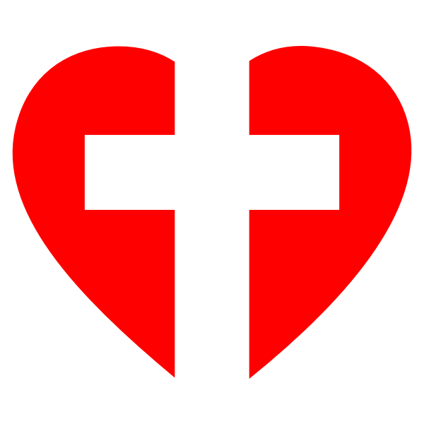 Heart Cross Free SVG