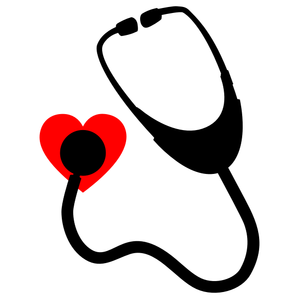 Heart Stethoscope Free SVG
