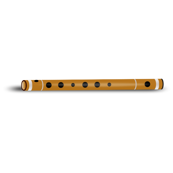 Indian flute vector graphics Free SVG