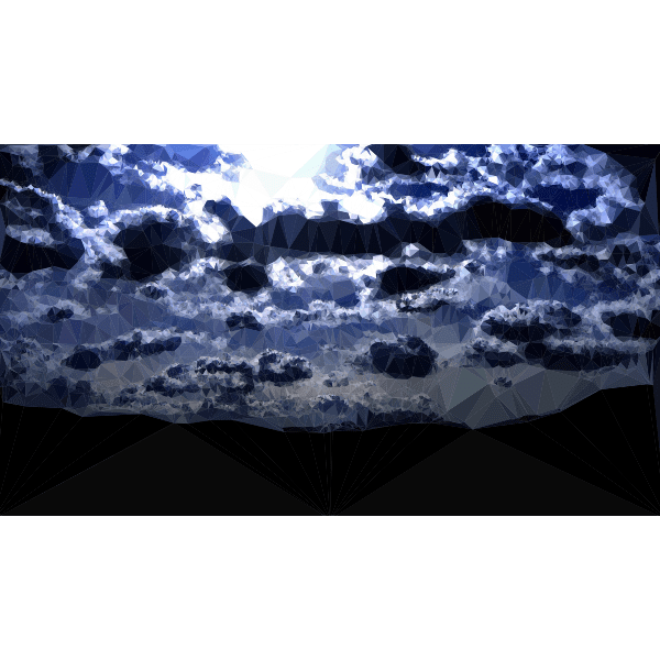 Low Poly Dark Sky Free SVG