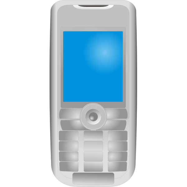 Sony Ericsson mobile phone vector drawing Free SVG