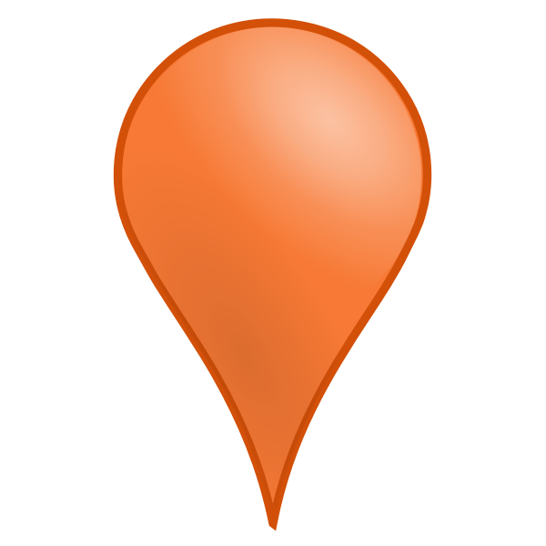 3D map location icon vector image Free SVG