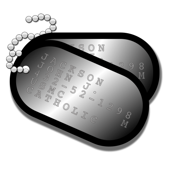 Dog Tags Free SVG