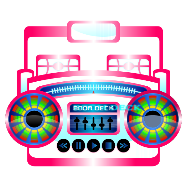 Free Boombox Svg / Gsp Png Clipart Illustration Movie Design Bundles