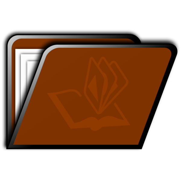 Brown folder image Free SVG