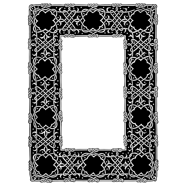 Ornate Geometric Frame Free SVG