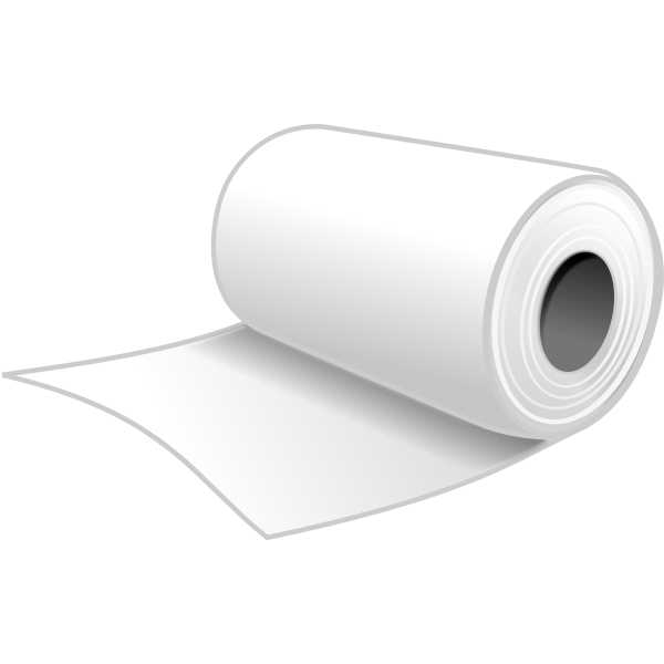 Paper roll vector clip art Free SVG