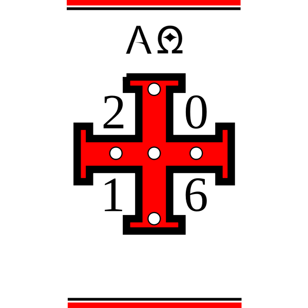 Paschal Candle Symbols 2016 Free SVG