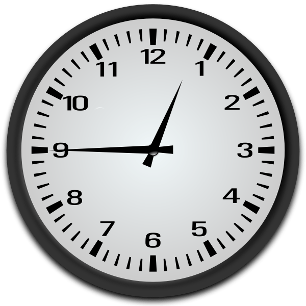 Quarter to 1 | Free SVG