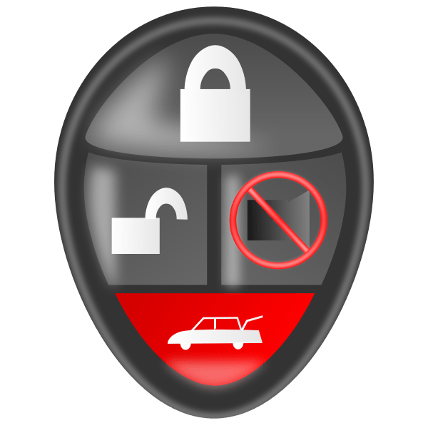 Car alarm remote vector clip art Free SVG