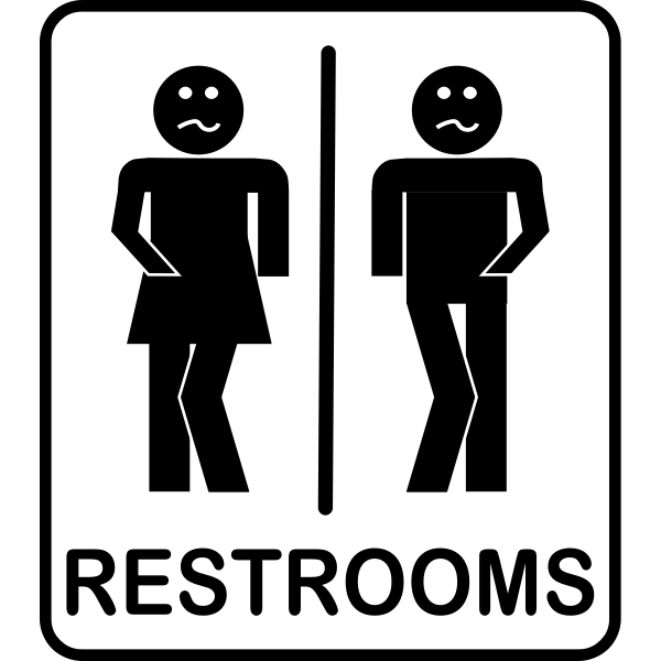 Restrooms Free SVG