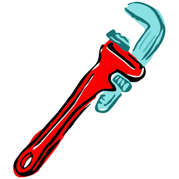 Pipe wrench vector symbol Free SVG