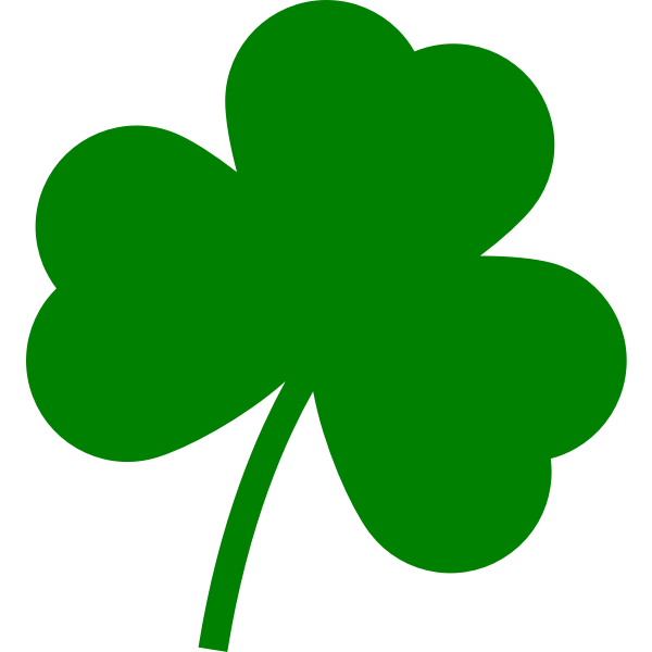 St Patrick Minimalist Clover 1 0 0 Free SVG