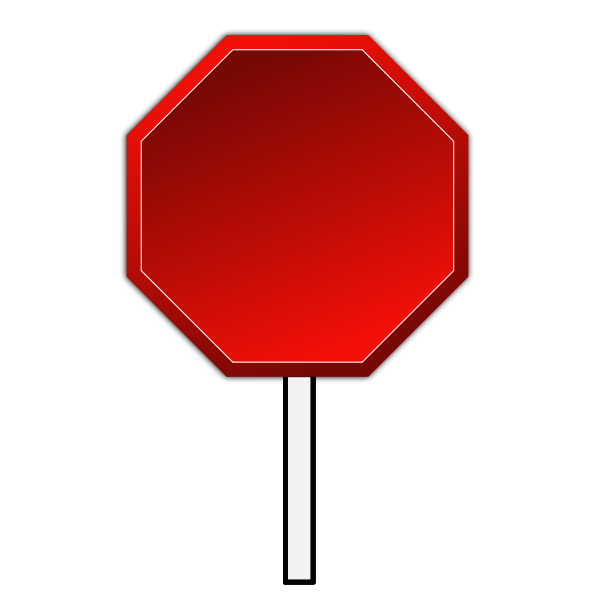 Blank stop sign Free SVG