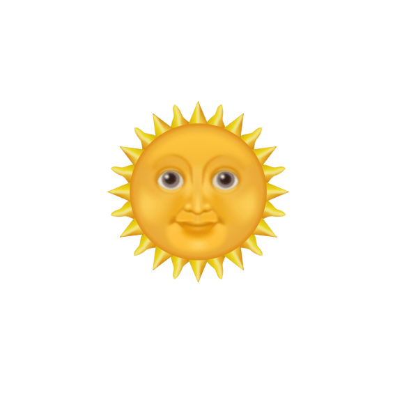 Sun emoji Free SVG