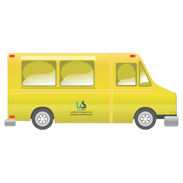 Food delivery truck vector clip art Free SVG