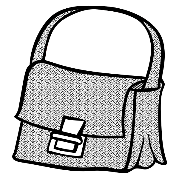 Clipart Bag Black And White