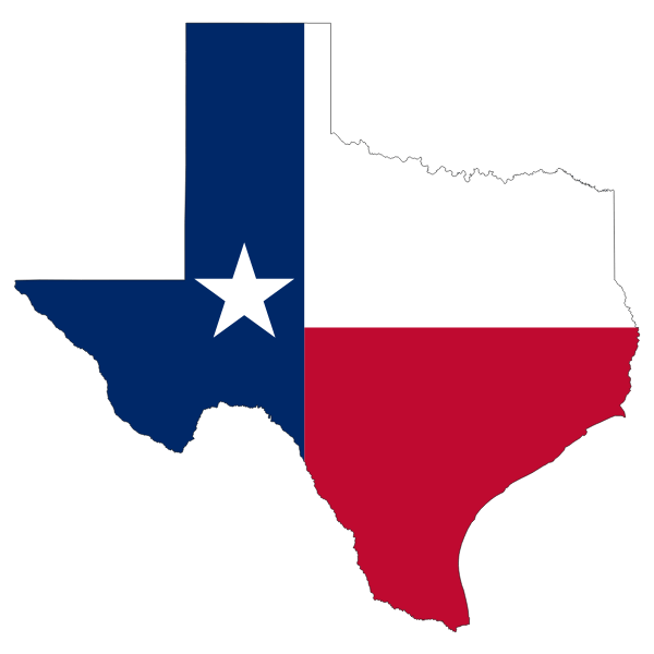 Texas State Flag Map | Free SVG