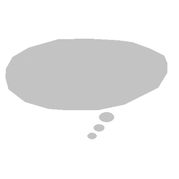 Cartoon thought bubble Free SVG