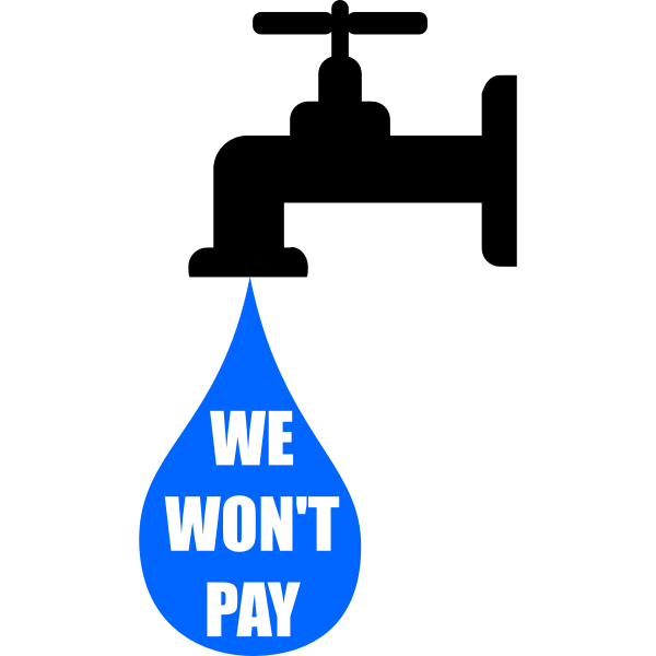 We wont pay the water tax Free SVG