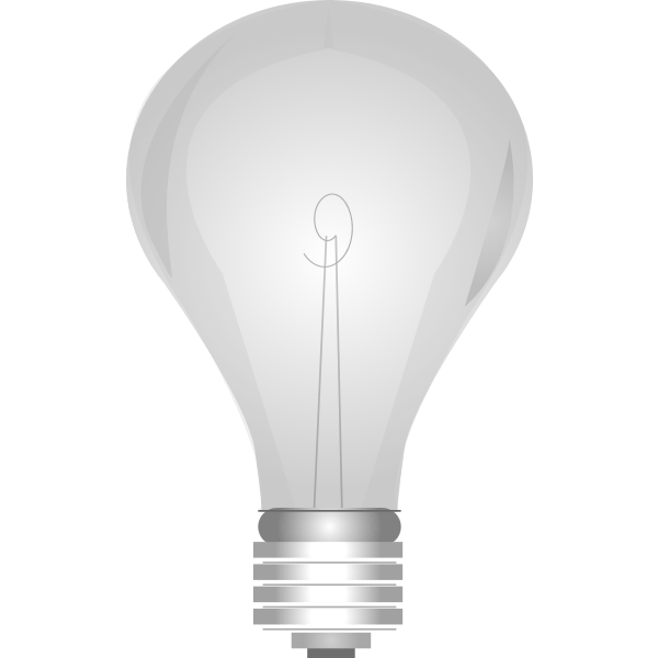 Light bulb off Free SVG