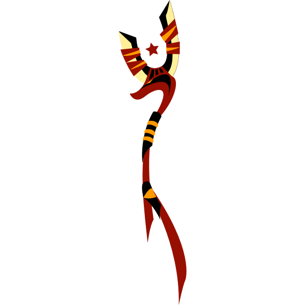 Anubis staff Free SVG