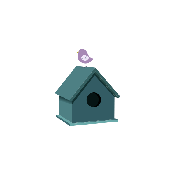 Bird house Free SVG