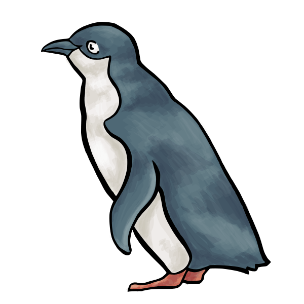 Penguin vector drawing Free SVG