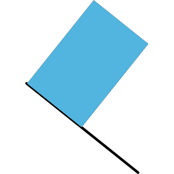 Blue flag vector illustration Free SVG