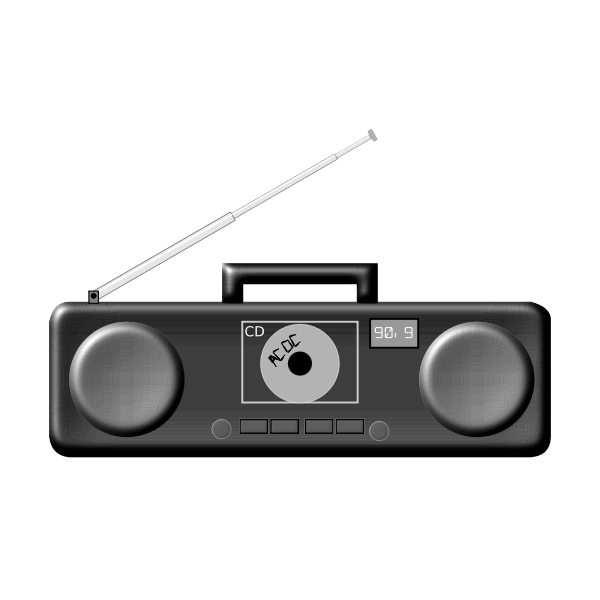 Boombox image Free SVG
