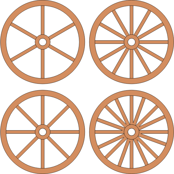 cart wheels wirelizard Free SVG