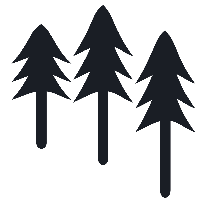 Simple pine trees Free SVG