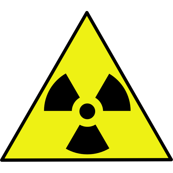 Nuclear warning sign Free SVG