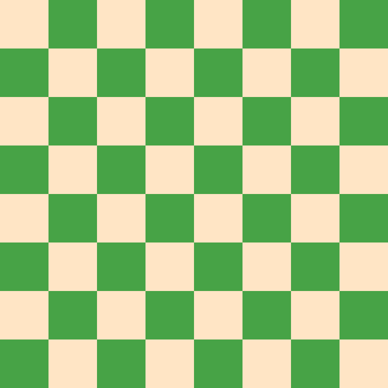 Chessboard green and bisque color Free SVG