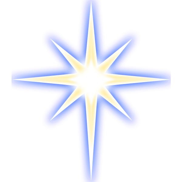 Christmas star vector image Free SVG