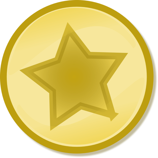 Yellow star Free SVG