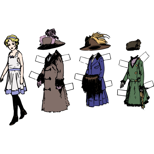 Cricut Paper Doll SVG