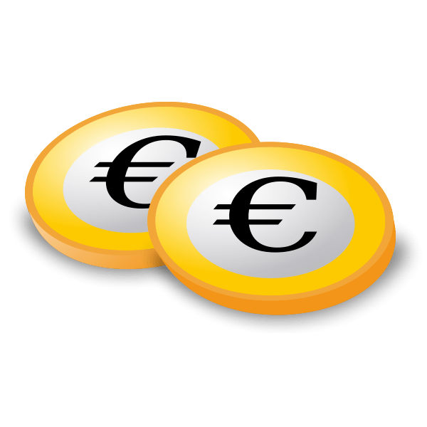Euro Coins Vector Graphics Free SVG