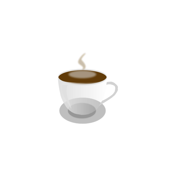 Coffee cup and saucer Free SVG