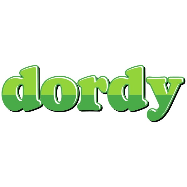 Dordy green text Free SVG