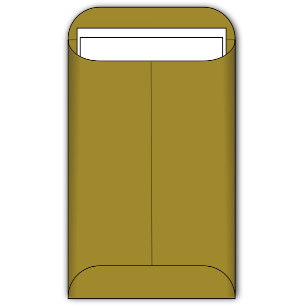 Large brown envelope vector image Free SVG