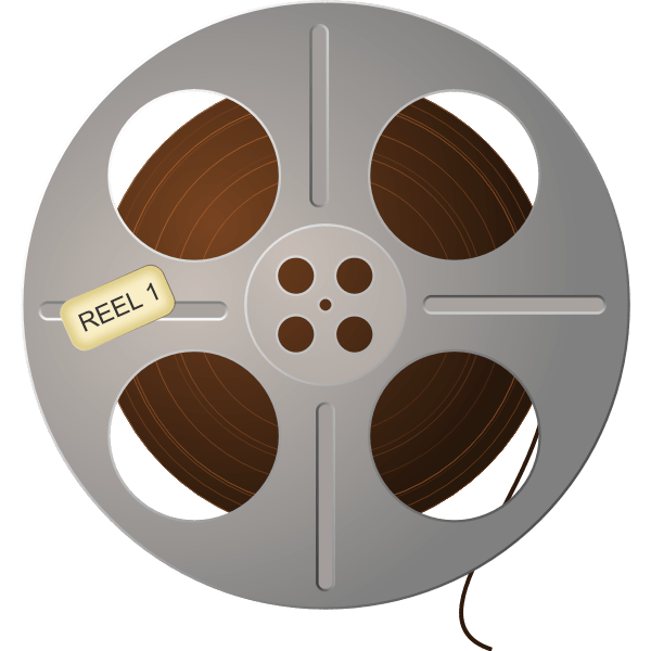 Brown film tape vector graphics Free SVG